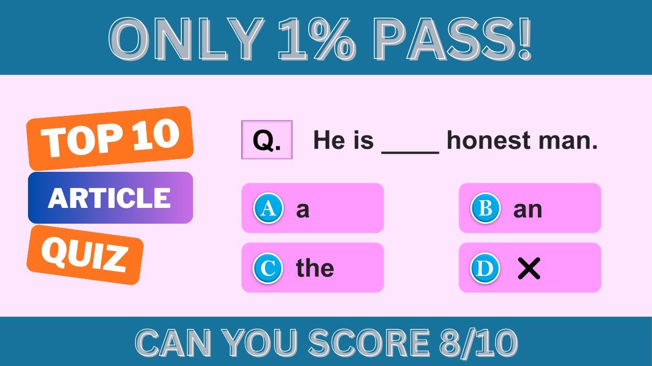IELTS Grammar Preparation ( A An The Quiz ) Can You Score 8/10?