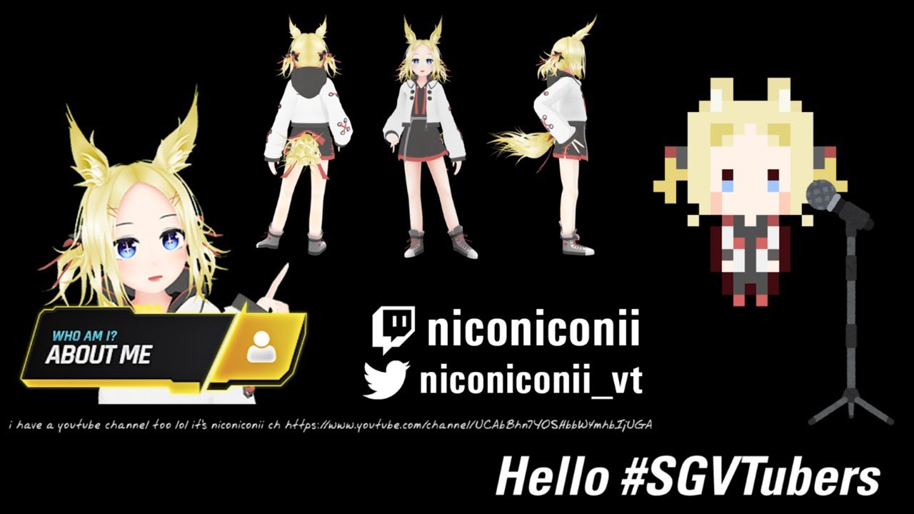 niconiconii's SGVTuber introduction debut trailer