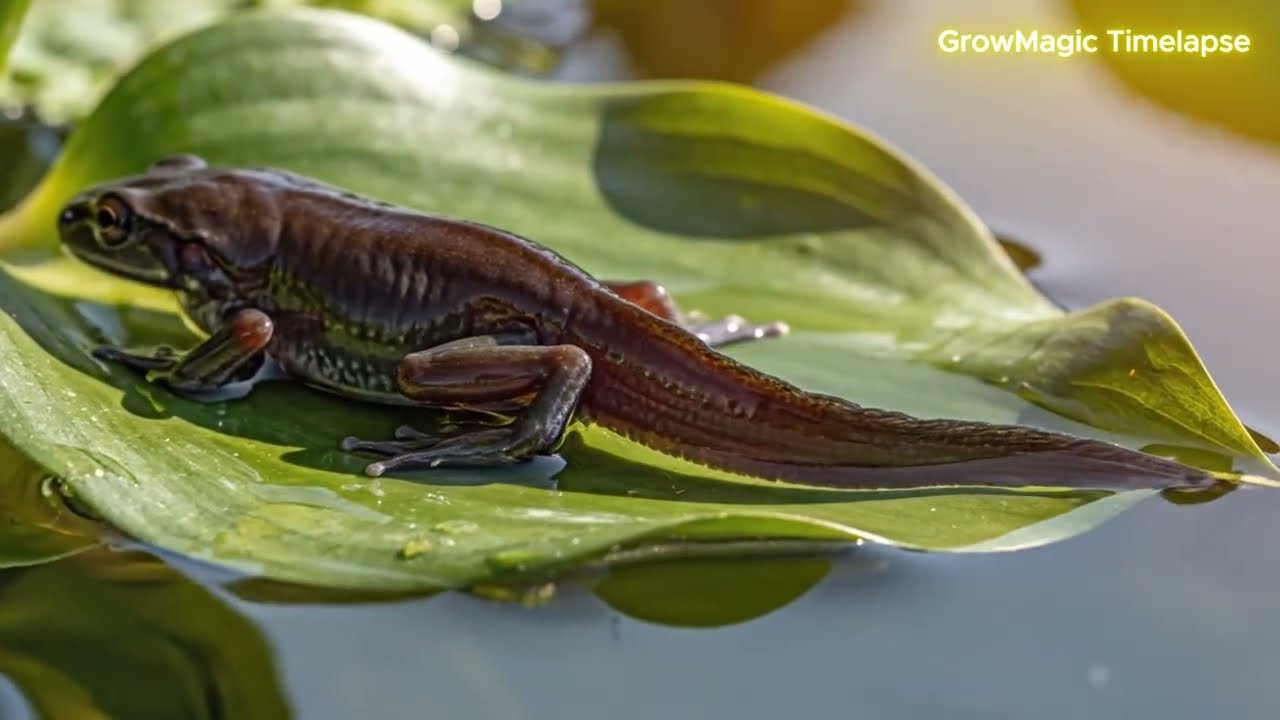 From Tiny Tadpole to Fully Grown Frog in 1000 Hours!