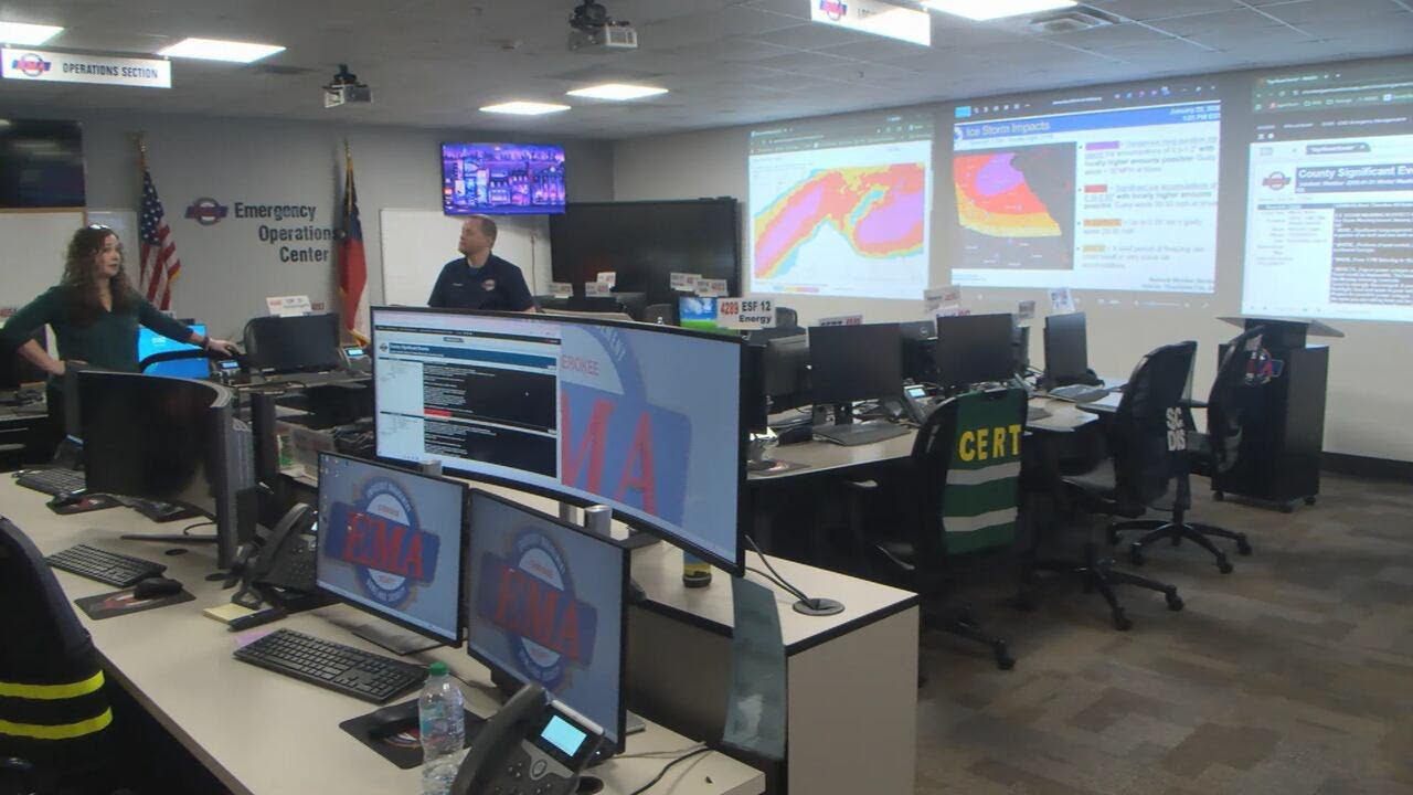 Cherokee County residents, emergency staff prepare for ice event