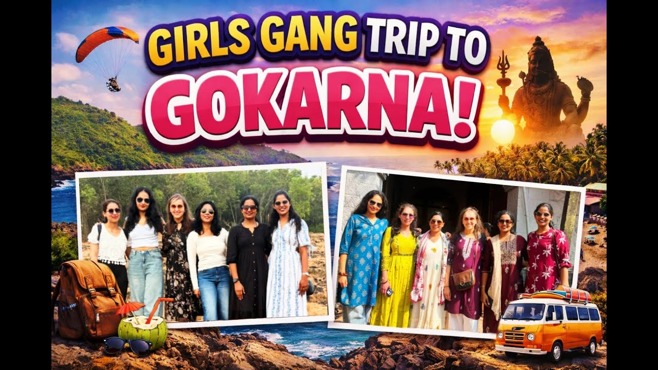 Girls Gang Trip to Gokarna Part -1 | RamaTeertha| KotiTeertha| Gogarbha Shiva Cave| Jatayu Teertha