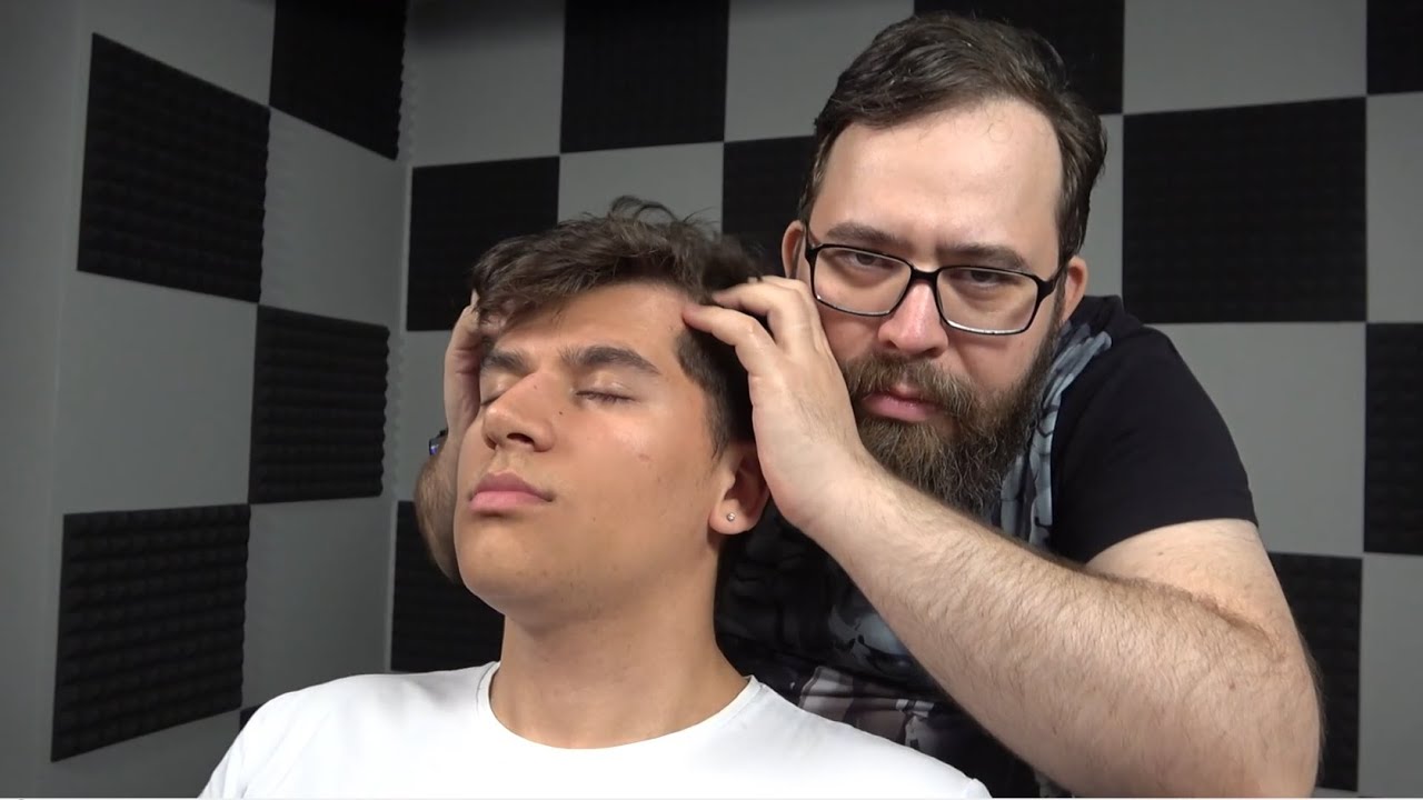 ARE YOU READY TO BE WITH LUNATIC BARBER??? ASMR Head Massage Face Massage Body Massage