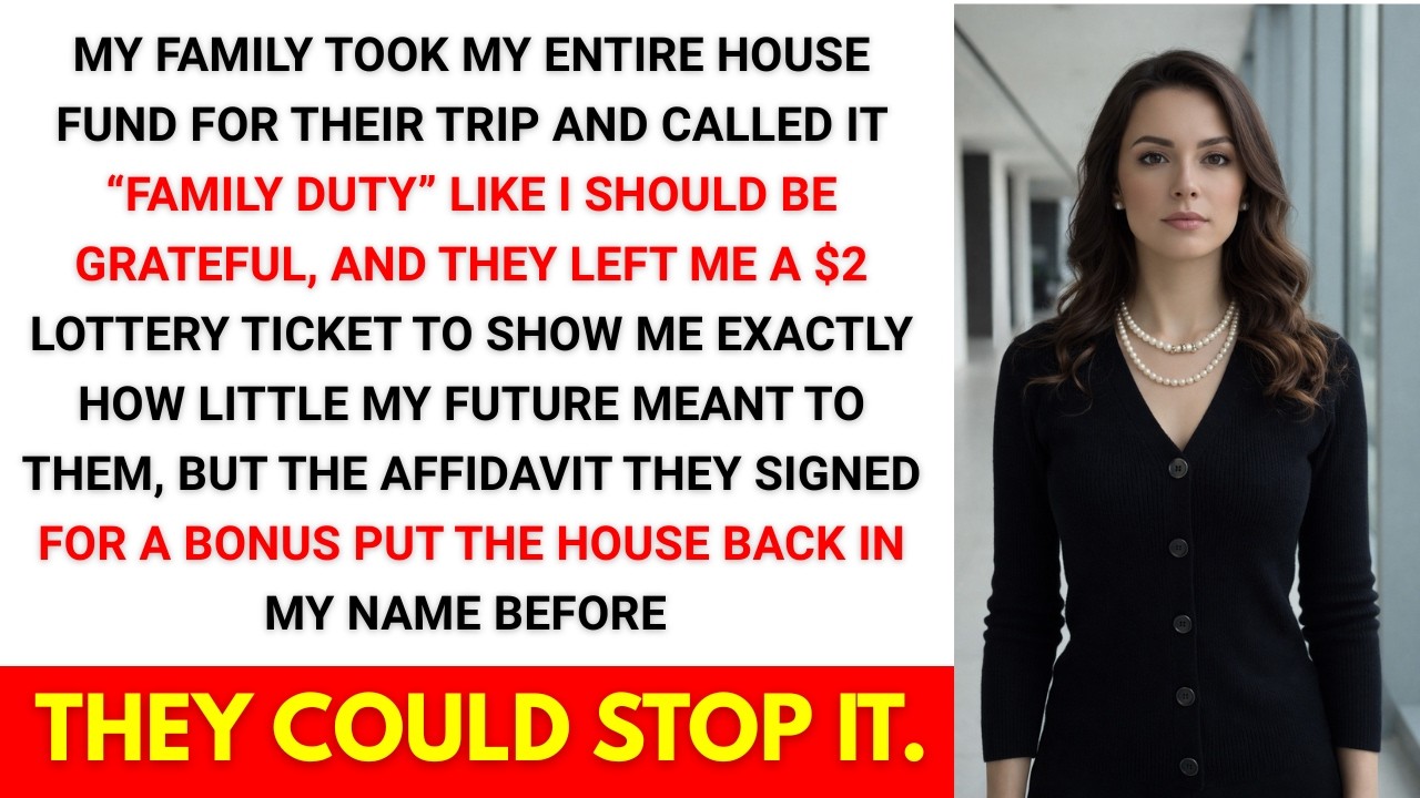 My Family Stole My Savings And Gave Me A $2 Ticket As A Joke—It Didn’t End The Way They Expected