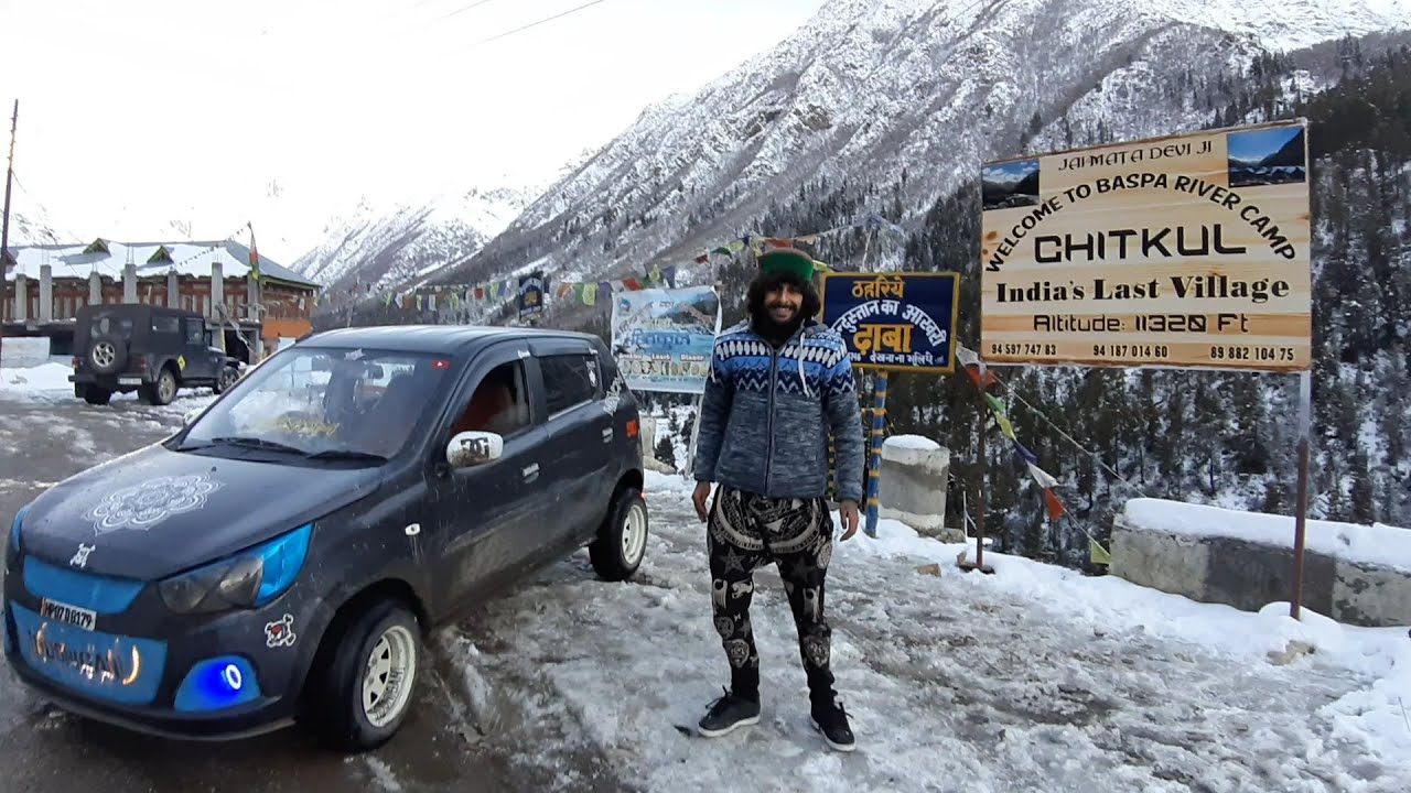RECKONG PEO To CHITKUL Snow Drive In Modified Alto K10 KINNAUR