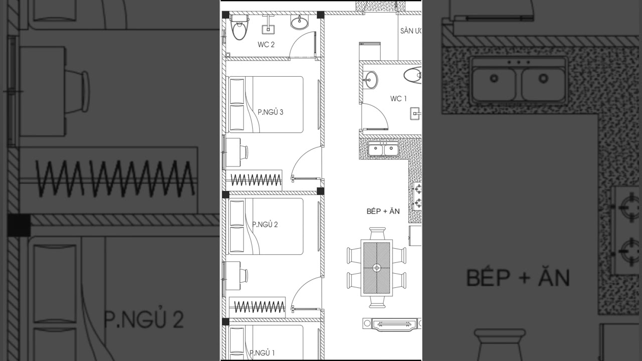 Nh&agrave; cấp 4 k&iacute;ch thước 6m x 15m #nhadep