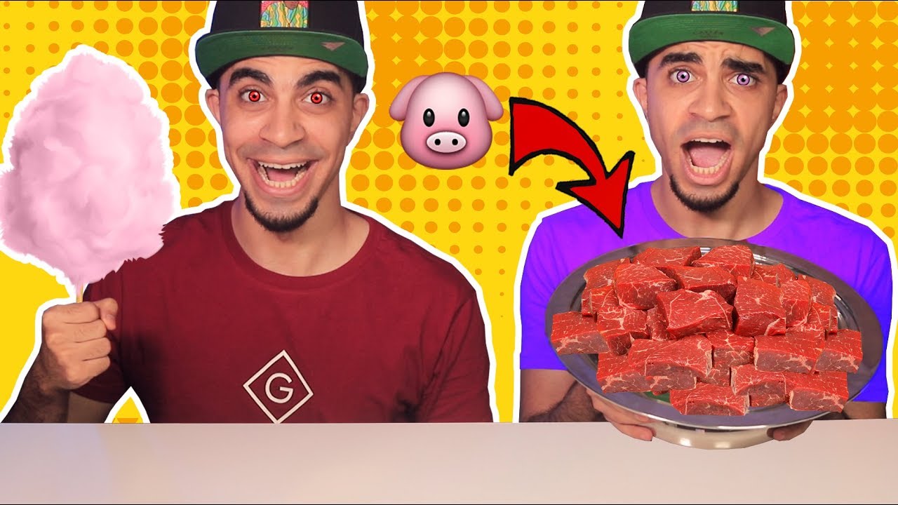 الاكل الحقيقي ضد غزل البنات 😱 الجني عطاني لحم خنزير ؟🐷😡