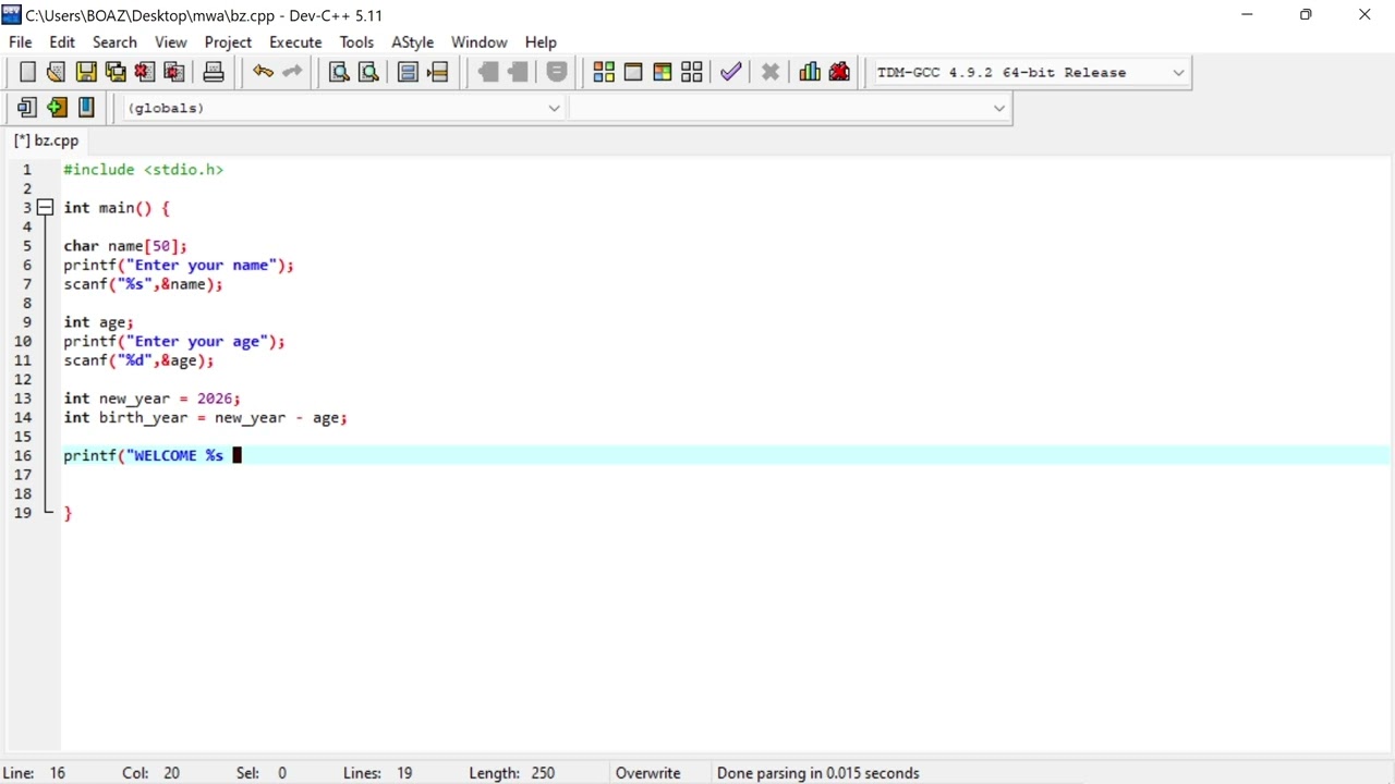 CUSTOMER CARE PROGRAM BY USING 'C' #CProgramming #ProgrammingForBeginners #ICTStudent #LearnC.