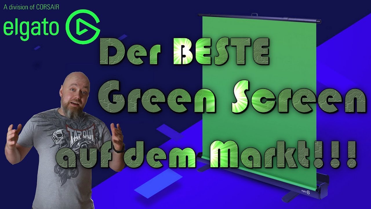 Elgato Green Screen - Ausfahrbares Chroma-Key-Panel | Aufbau und Unboxing | Review