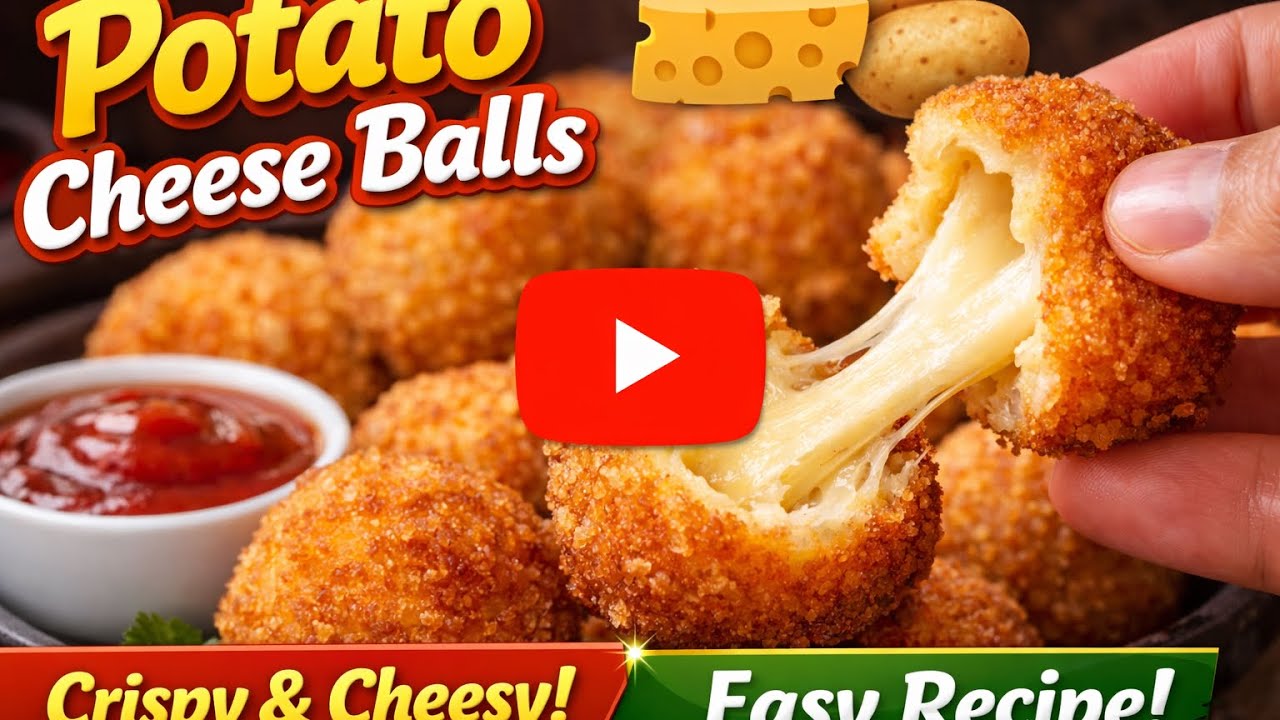 Cheese Burst Potato Balls | Easy Evening Snack 😋 #cheeseball #eveningsnacks 