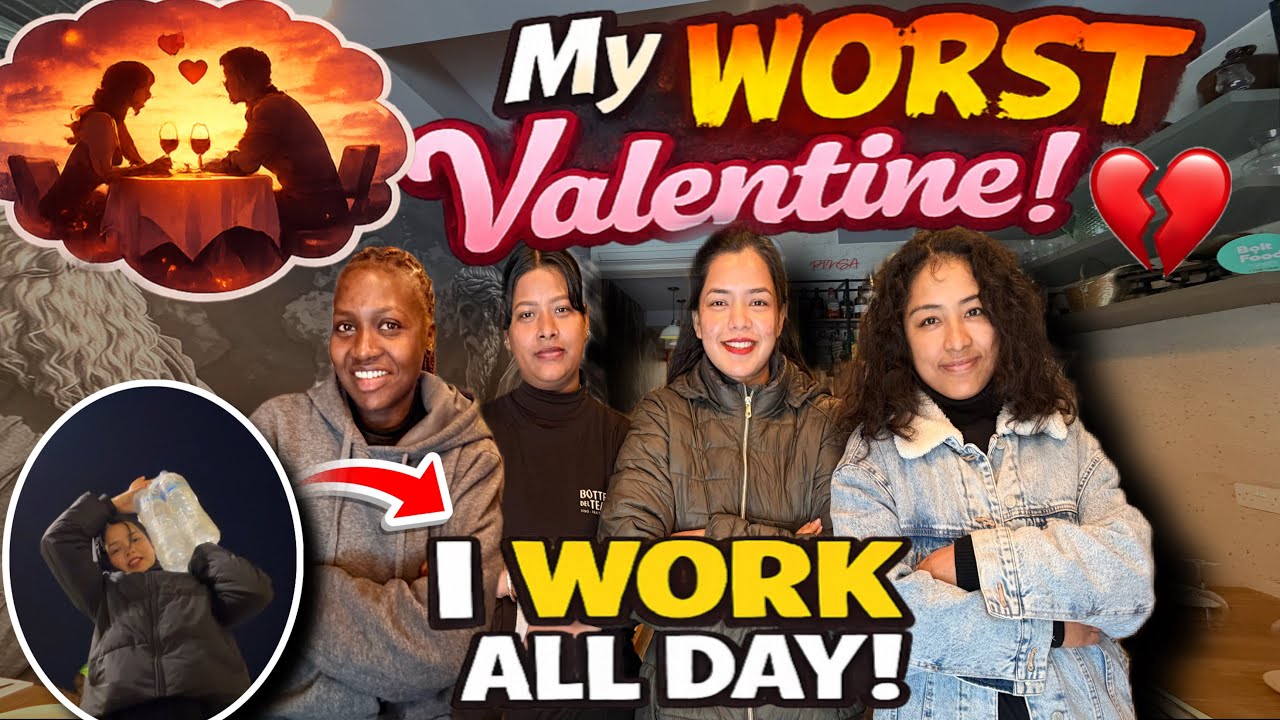 MERO VALENTINE KASTO VAYO TA🥹?|| DIN VARI KO KAAM MERO🫩|| 2 THAU MA KAAM GAYE 😭