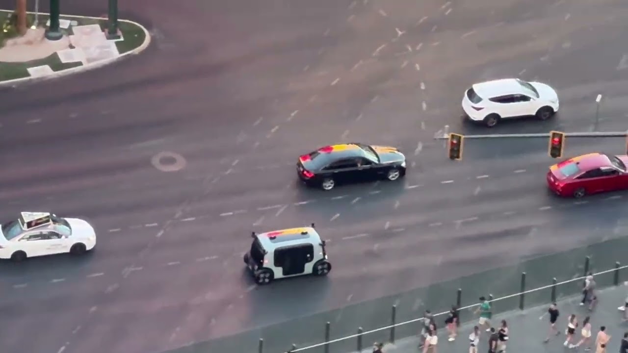 Compilation of Zoox Vehicles in Las Vegas in August 2025