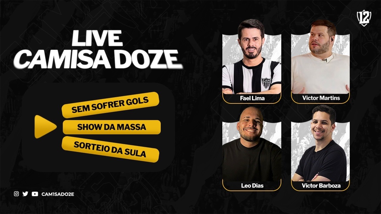 SEM SOFRER GOLS, SHOW DA MASSA e SORTEIO DA SULA | Live Camisa Doze