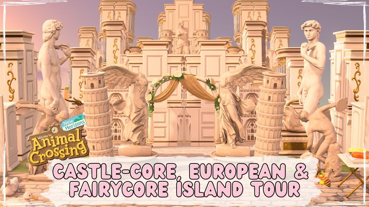A European Inspired Island Filled with Castles | Island Tour // Animal Crossing: New Horizons
