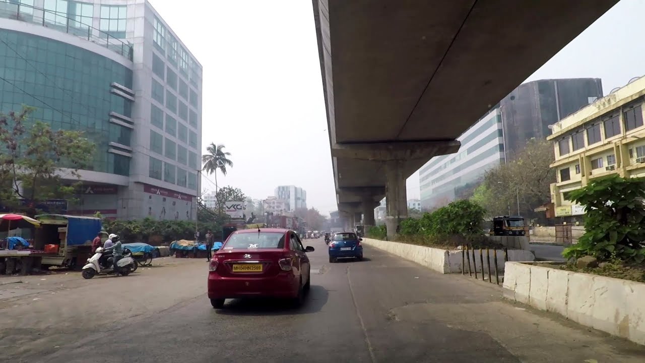 Driving in Mumbai (Andheri East) - Maharashtra, India
