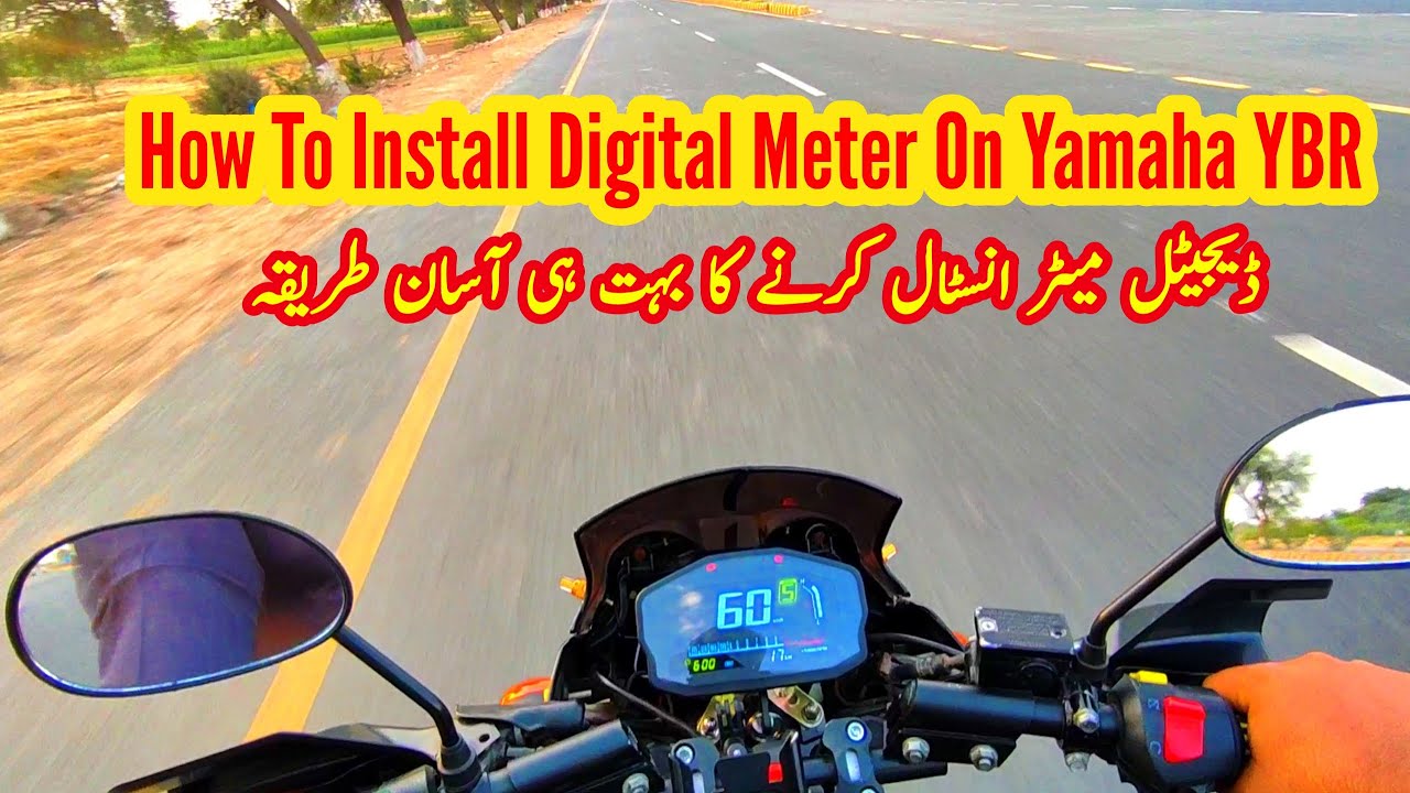 how to install digital meter in Yamaha ybr 125 full detailed video