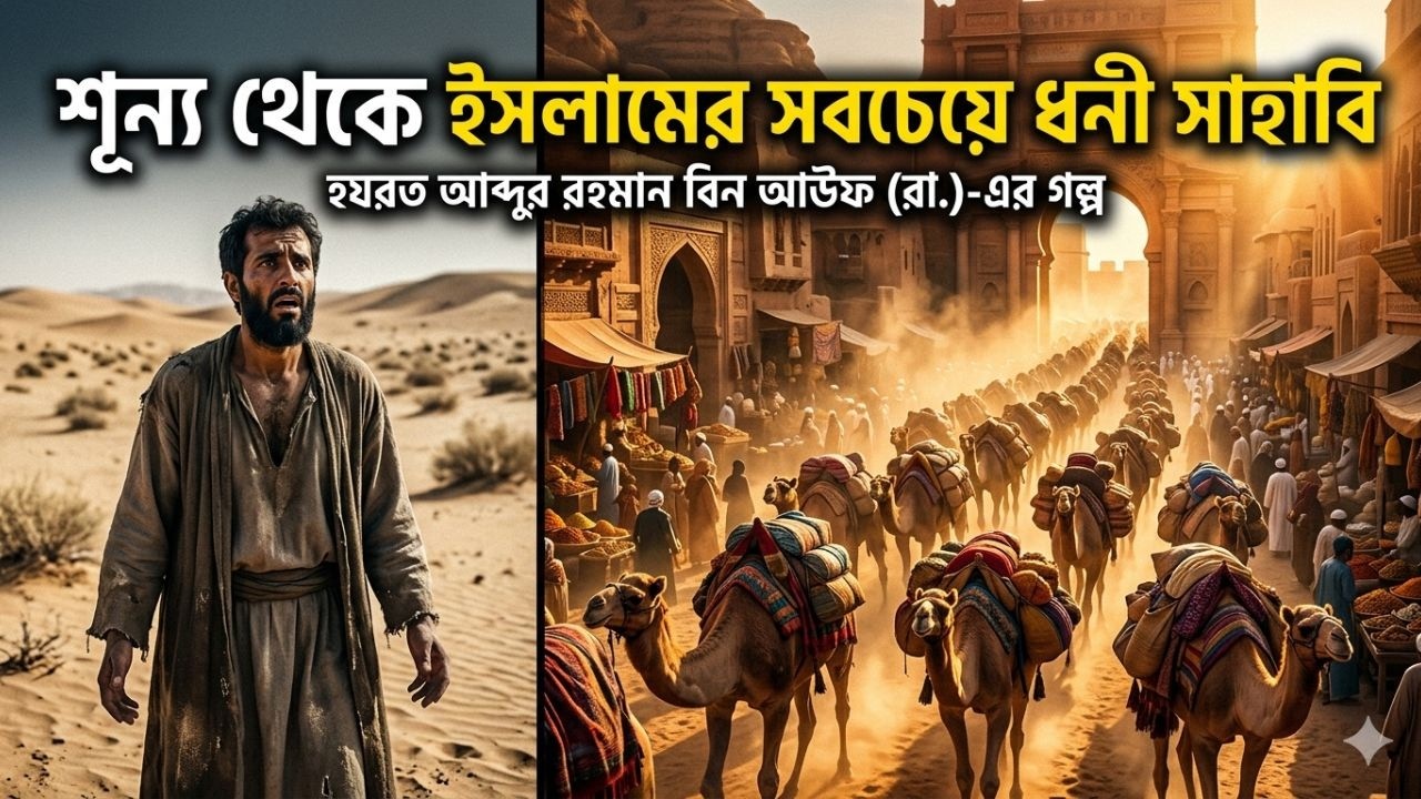খালি হাতে এসে কোটিপতি! | Abdur Rahman ibn Awf (RA) Inspirational Story | Halal Business Success