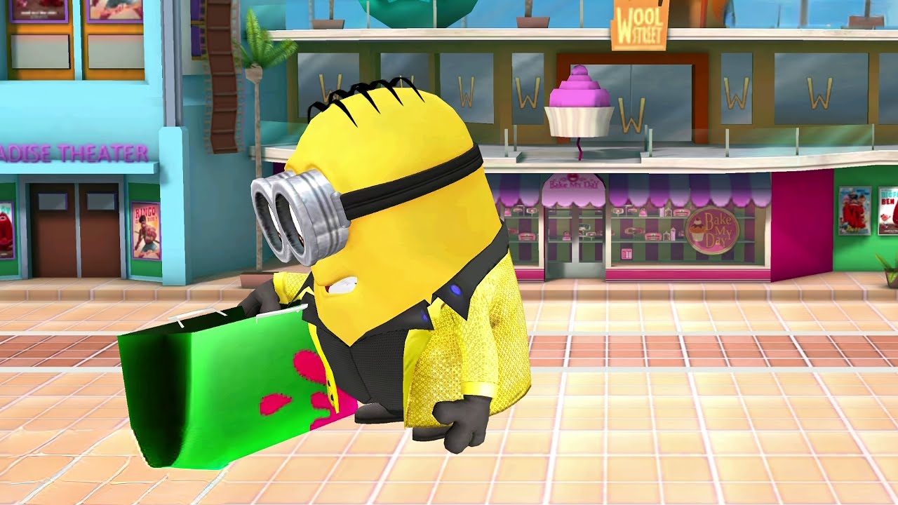 Disco minion 150 slide under at the Mall | Level 839 Full screen 4K