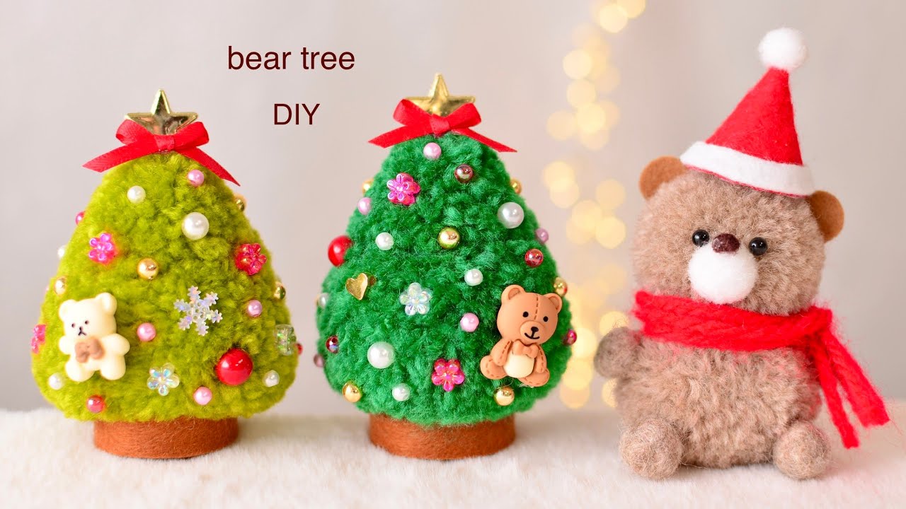 ポンポンツリーの作り方🎄🧸bear tree