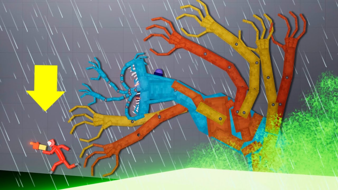 Players fight Doey Monster Poppy Playtime Boss in ACID RAIN