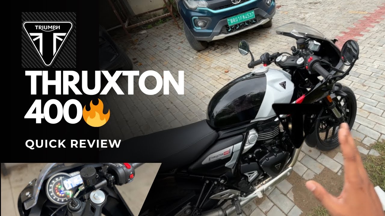 Is the Triumph Thruxton 400 Worth It? | Honest Review & Walkaround | FIRST RIDE IMPRESSION 🔥
