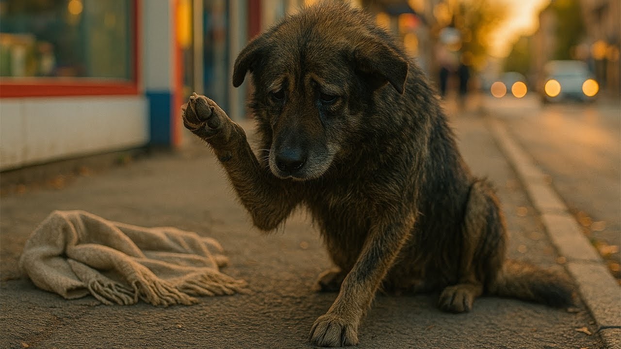 A German Shepherd With Sad Eyes Begged for Food Outside a Store — And Every Day He Looked Into Peopl