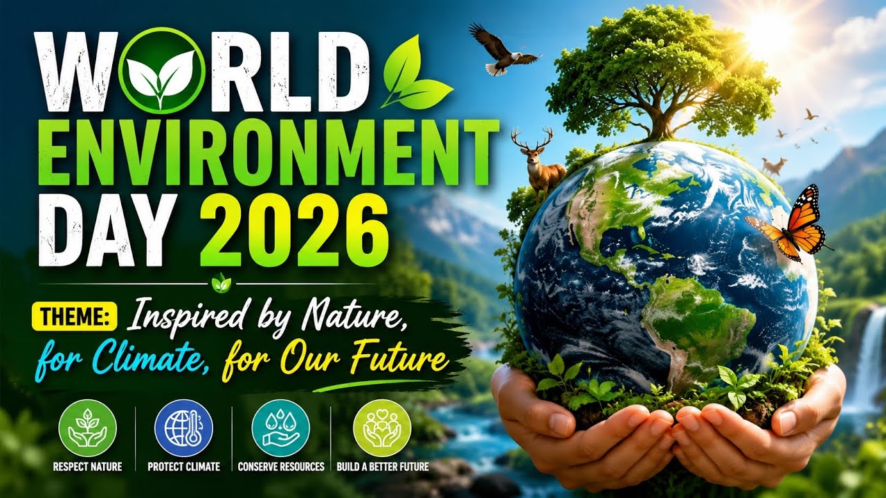 Speech/ Essay on World Environment Day 2026 |Theme Inspired by Nature, for Climate,  for Our Future