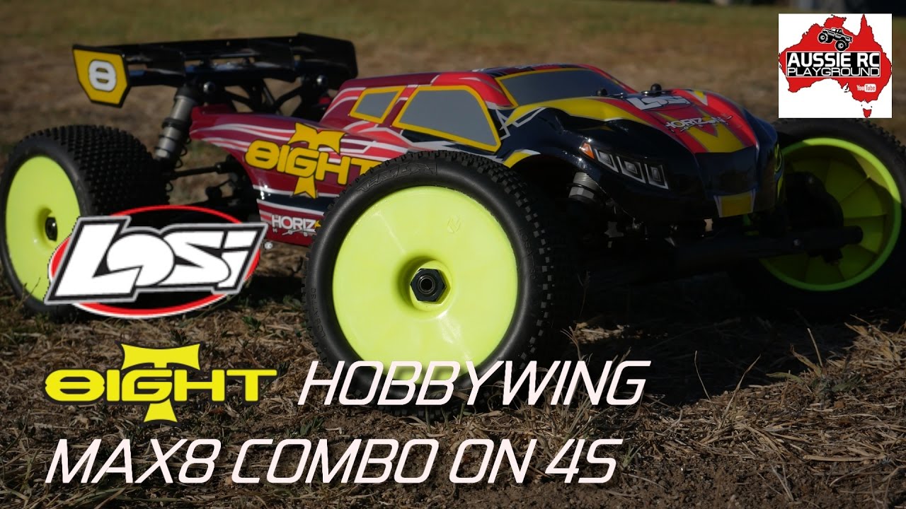 Losi 8ight-T with HOBBYWING Max8 Combo on 4S