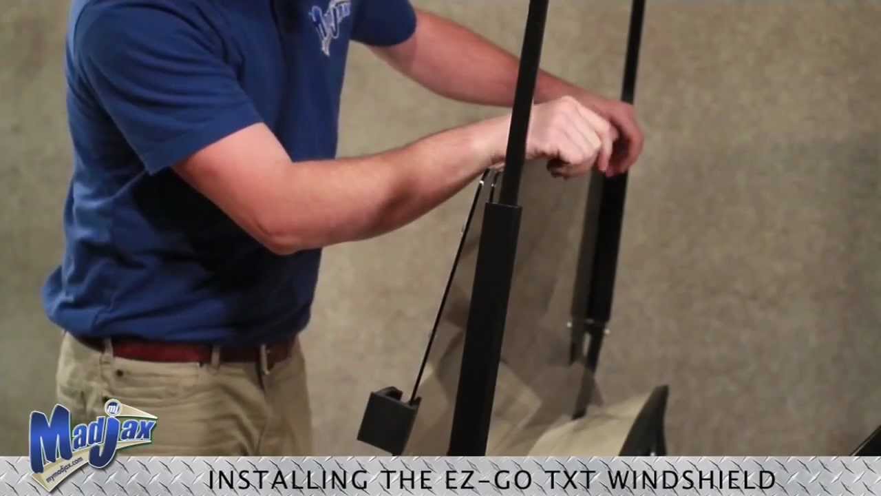 Windshield will fit *E-Z-GO® *TXT® | How to Install Video | Madjax® Golf Cart Accessories