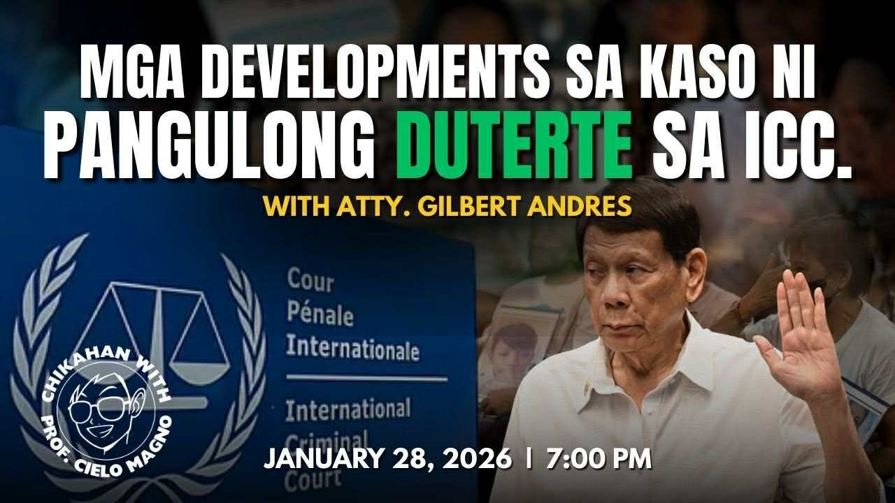 Mga Developments sa Kaso ni Pangulong Duterte sa ICC.