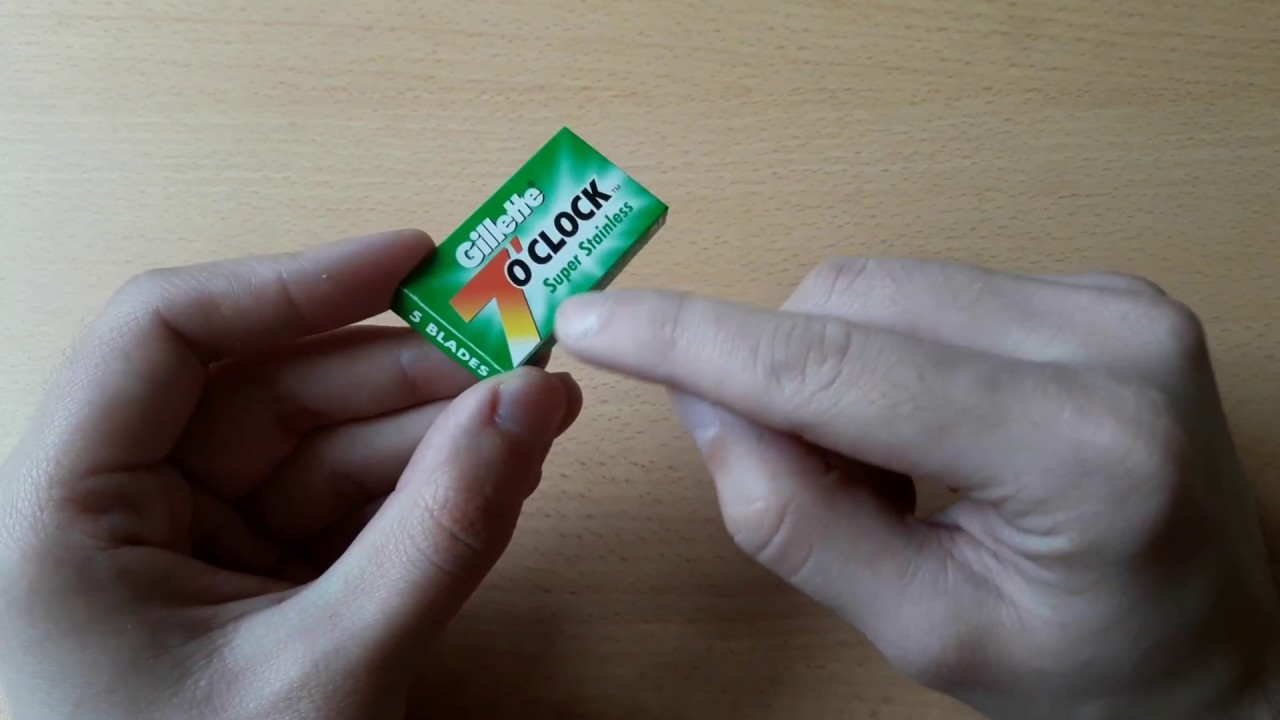 Бритье. Обзор на безопасные лезвия Gillette 7o'clock Super Stainless. Razor blade review