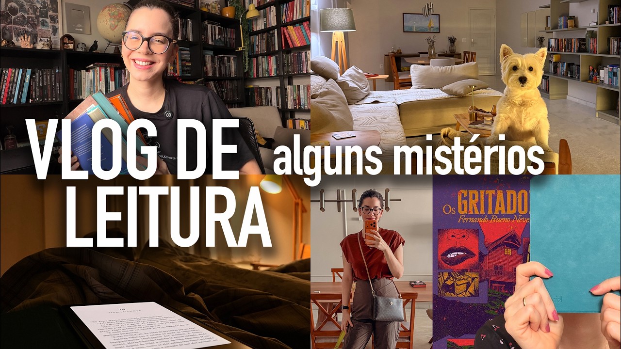 Lendo um livro pela capa, alguns thrillers e dias pré viagem | Vlog