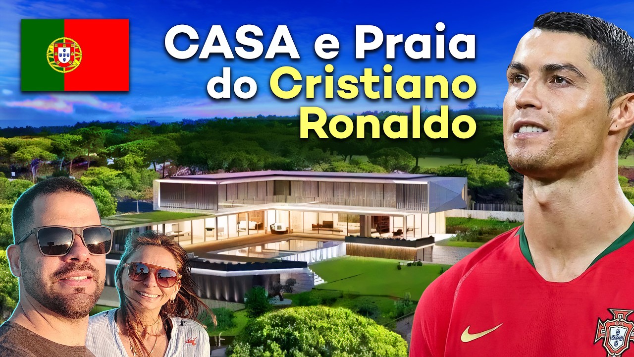 Fomos à MANSÃO E PRAIA do CRISTIANO RONALDO em Portugal
