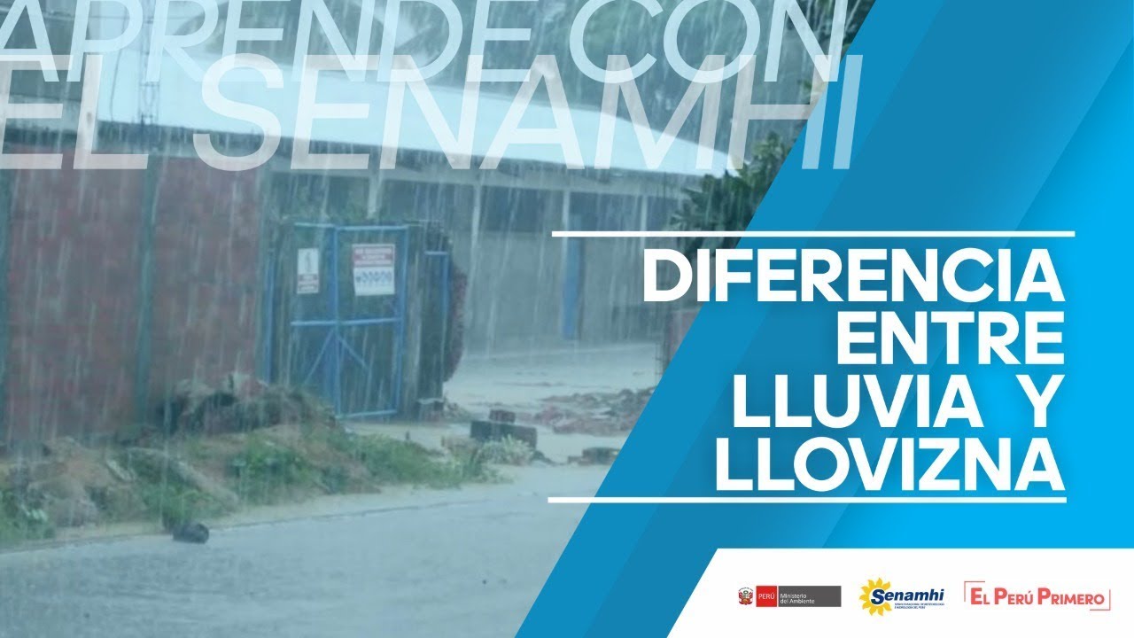 Aprende con el SENAMHI - Diferencia entre lluvia y llovizna
