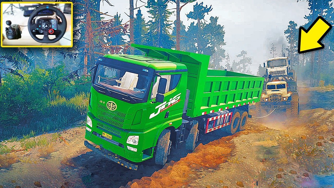 Menolong Truck Besar Mogok - Spintires Mudrunner