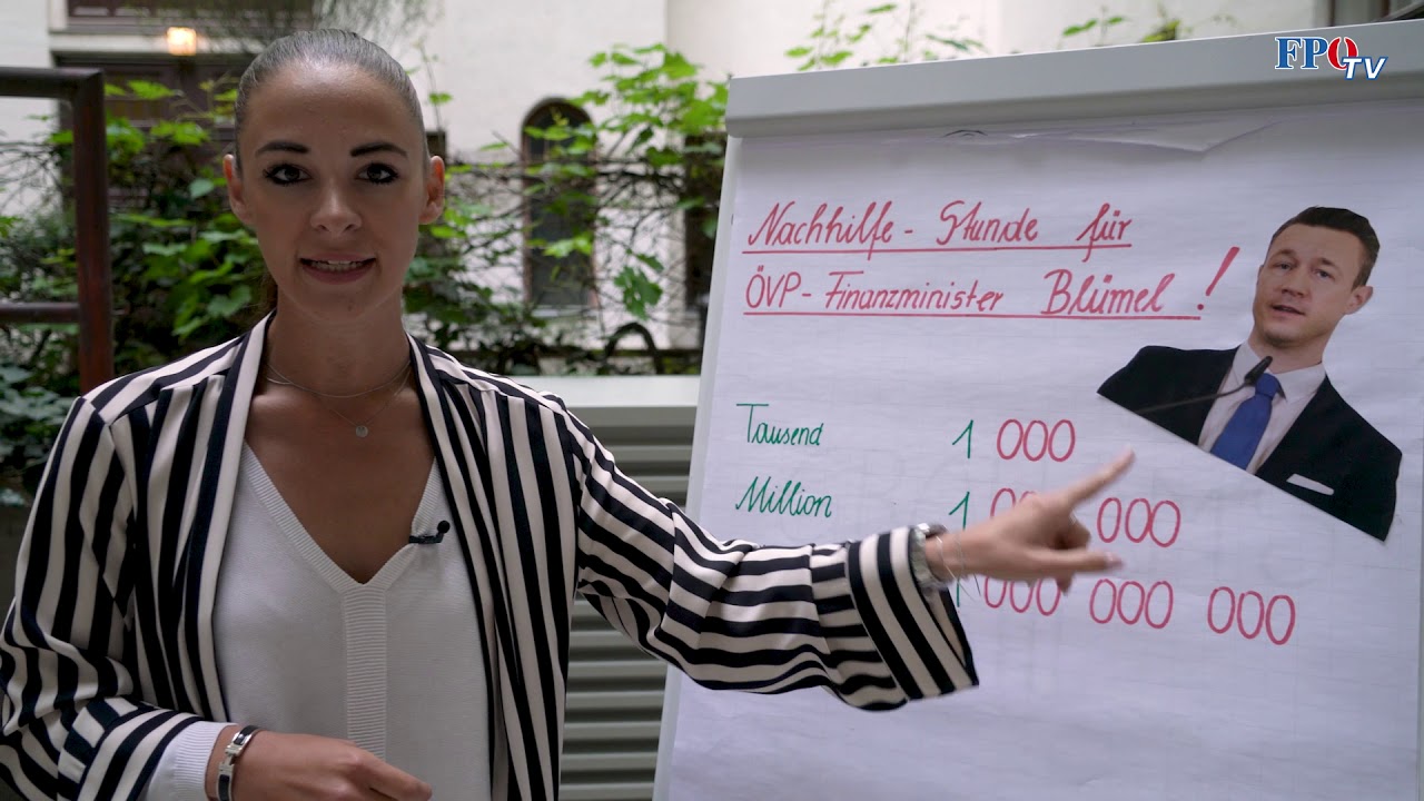 Nachhilfestunde für ÖVP-Finanzminister Blümel!