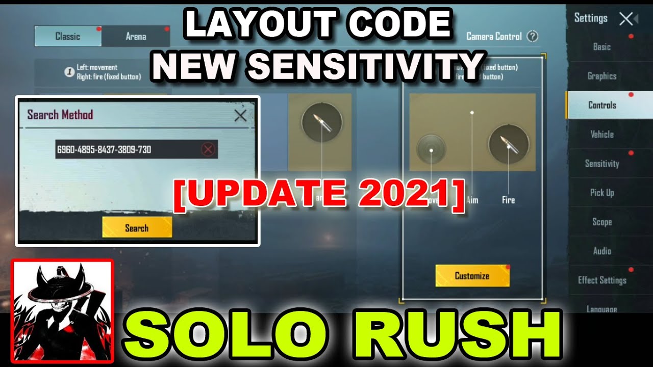 [UPDATE] SOLO RUSH Layout Code & New Sensitivity 2021