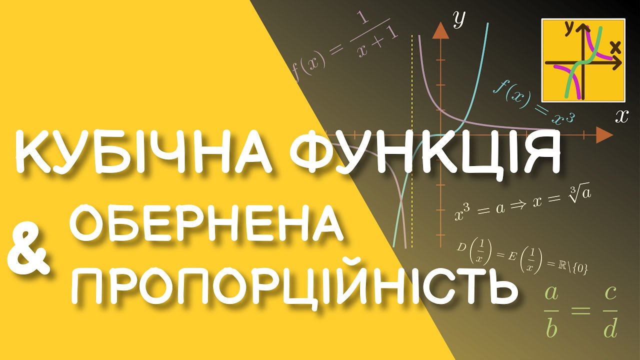 Кубічна функція та обернена пропорційність