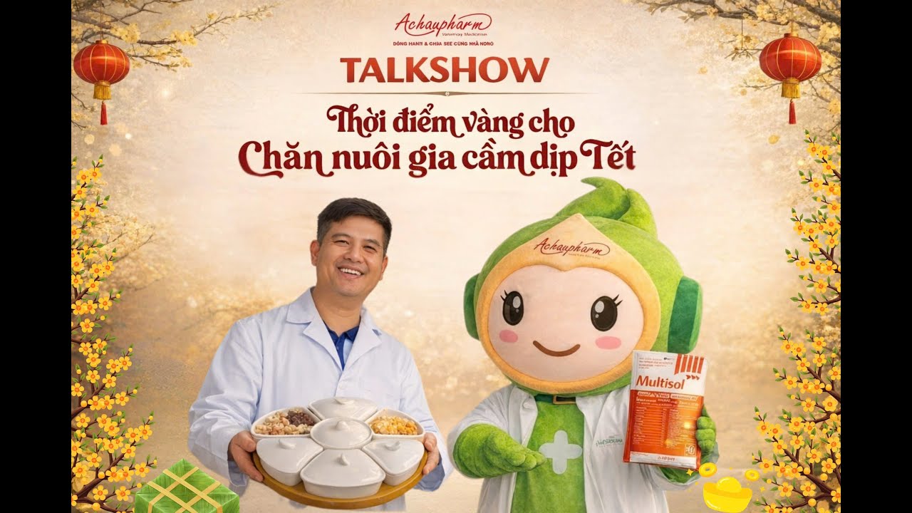 TALKSHOW SỐ 30 - THỜI ĐIỂM VÀNG CHO CHĂN NUÔI GIA CẦM DỊP TẾT | ACHAUPHARM