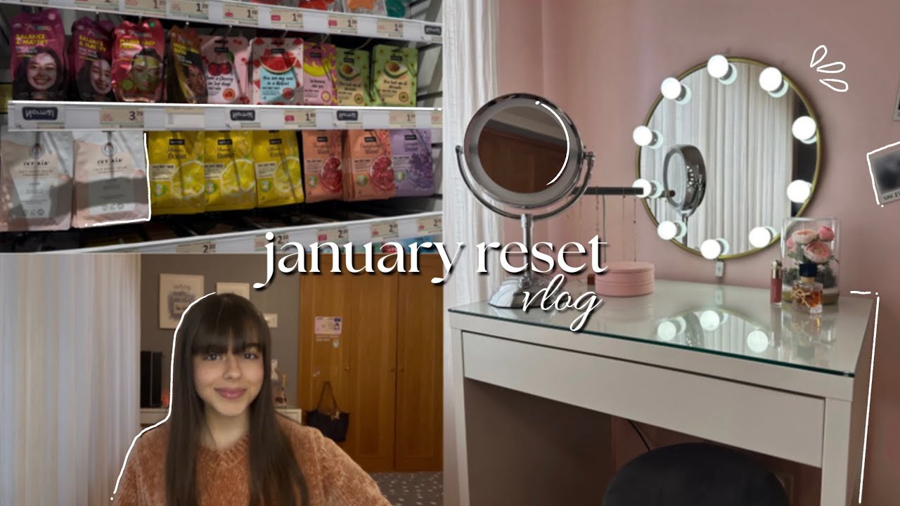 JANUARY RESET✨: Organização de Maquilhagem/quarto, Skincare, Cinema & Shopping (Pull&Bear e Normal)