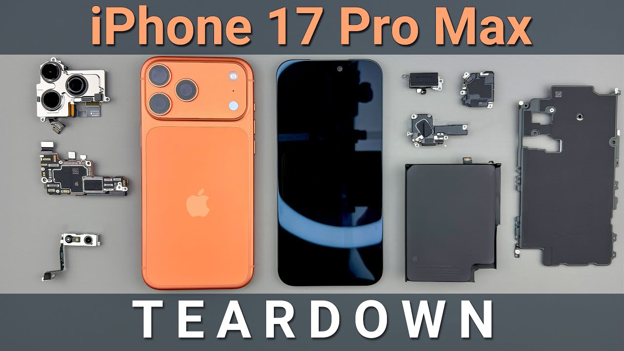 Разборка iPhone 17 Pro Max: A19 Pro, охлаждение и более лёгкое извлечение аккумулятора