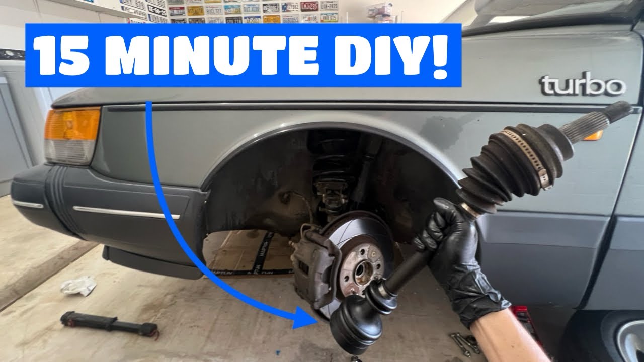 Saab 900 Axle Boot Replacement! Easy DIY