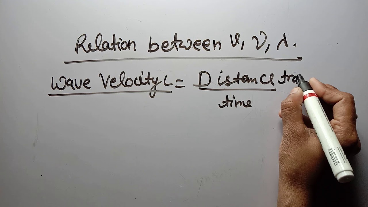 Relation between wavelength  frequency and speed