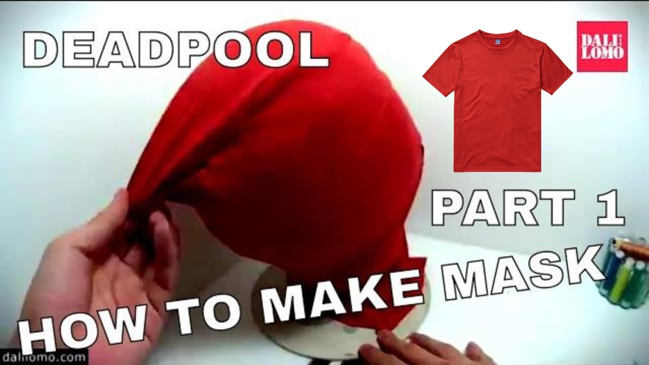 Как сделать маску Дедпула (Deadpool) Часть 1 - Швейная Ткань #1809 DIY