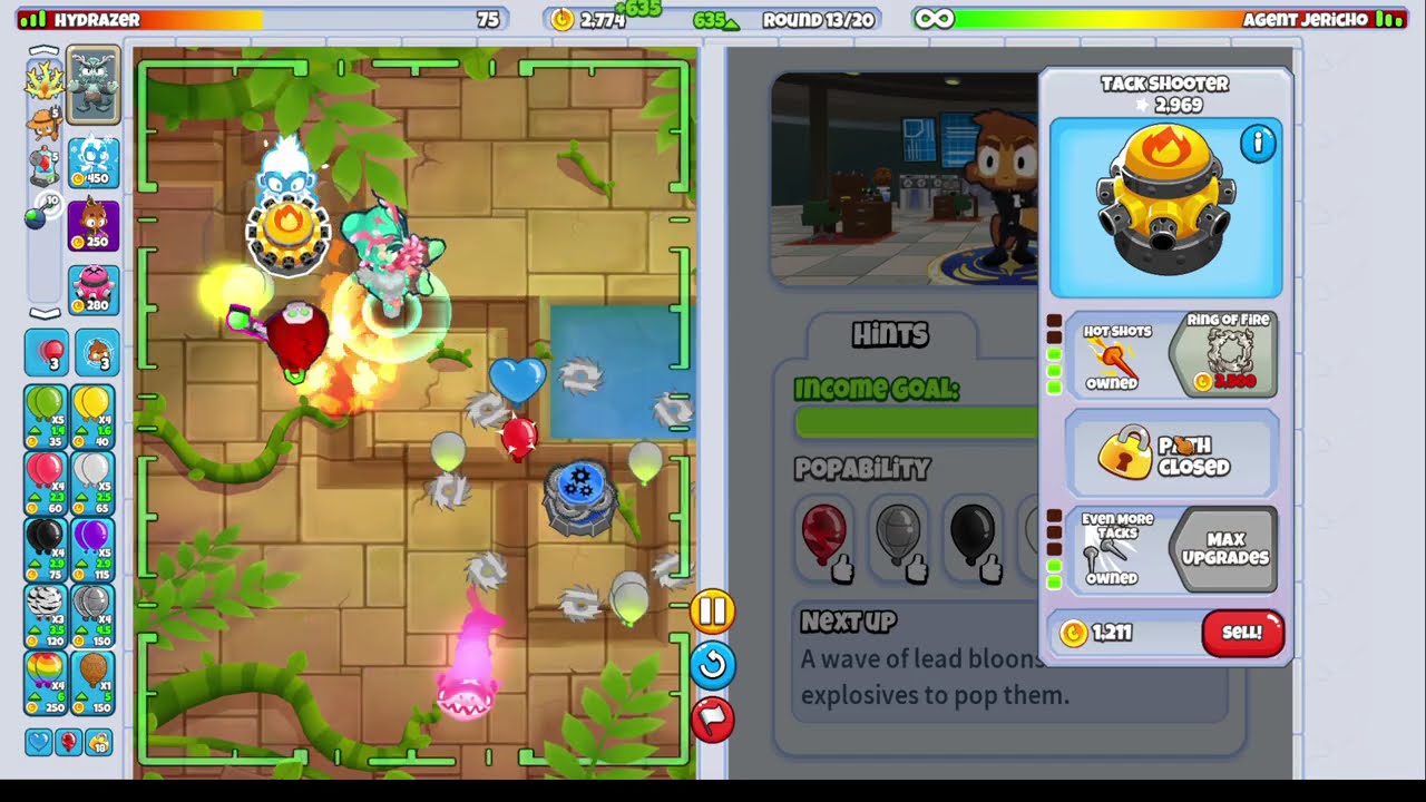 Agent Jericho Hero Challenge (20 Waves) | Bloons TD Battles 2