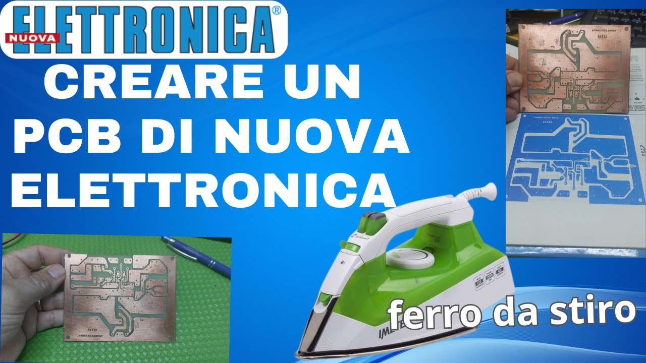 Come ricreare un PCB di Nuova Elettronica con il metodo toner + ferro da stiro