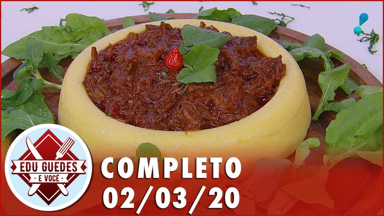 Edu Guedes ensina a preparar várias receitas com polenta