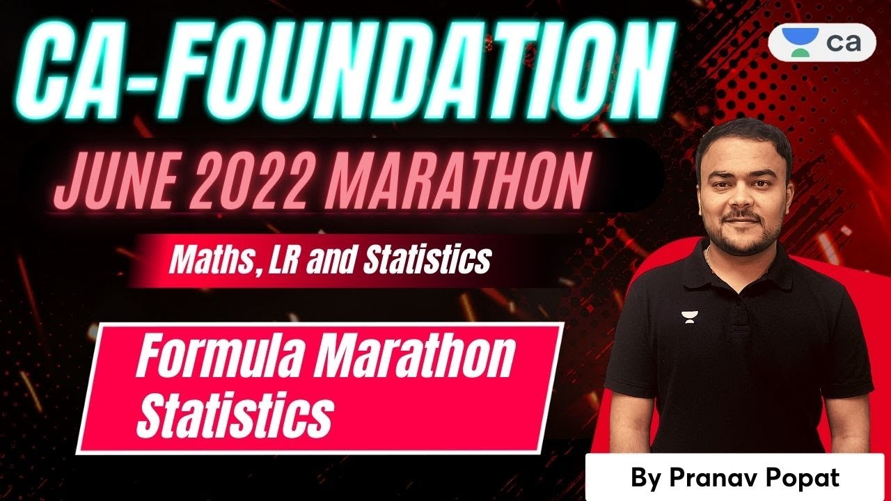 Formula Marathon Statistics | CA FOUNDATION JUNE 2022 MARATHON | Pranav Popat