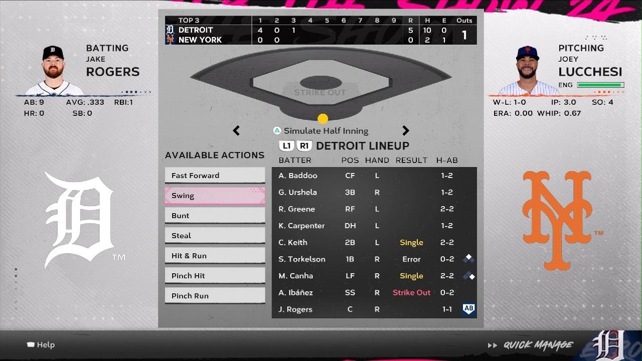 MLB The Show 24 Franchise Mode 2024 Mets Mode #1(part 2)