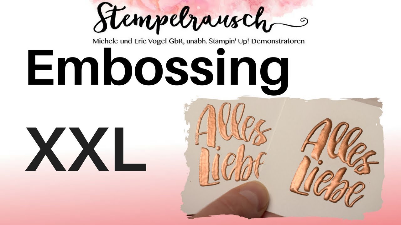 🔥 Embossing XXL - Stamparatus Tipps