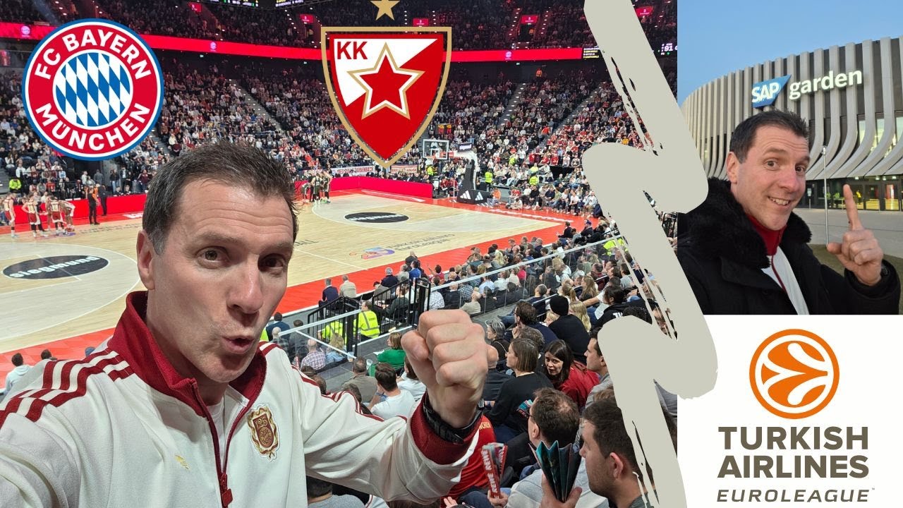 SAP Garden explodiert💥 | FC Bayern rasiert Roter Stern Belgrad 😱| Basketball Vlog🏀 | inkl. Führung 😎